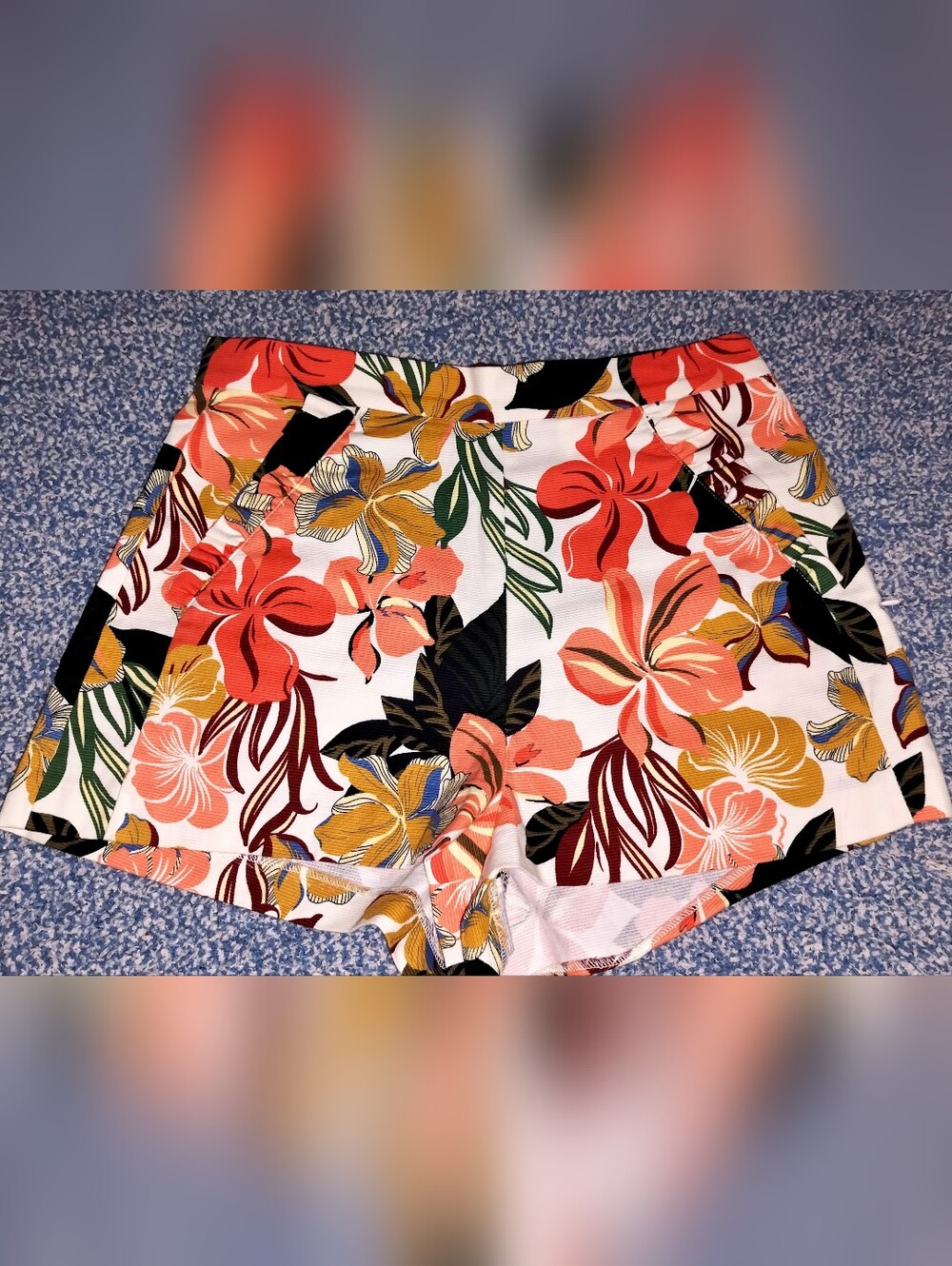 Zara Trafaluc Collection High Waisted Shorts- Side Zipper & Ruffled Pockets